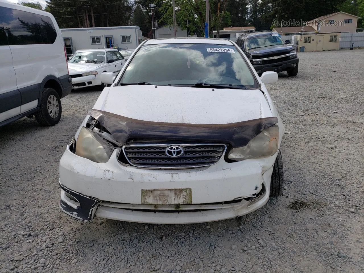 2008 Toyota Corolla Ce White vin: 1NXBR30EX8Z010739