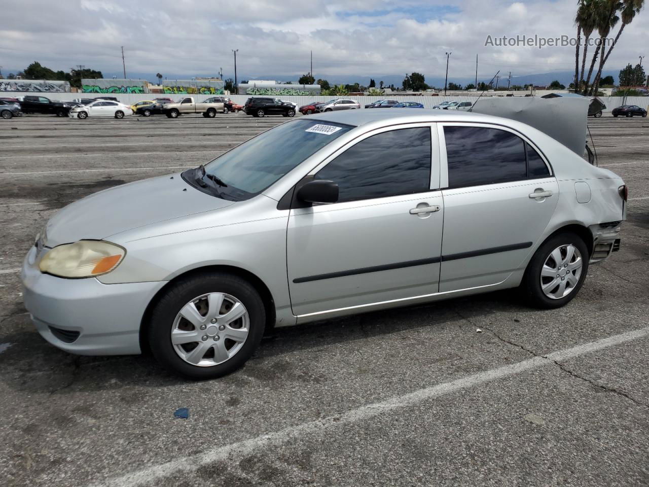 2003 Toyota Corolla Ce Silver vin: 1NXBR32E03Z007435