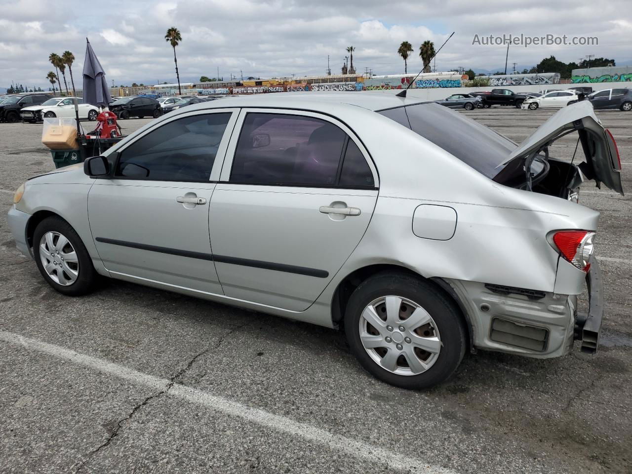 2003 Toyota Corolla Ce Silver vin: 1NXBR32E03Z007435