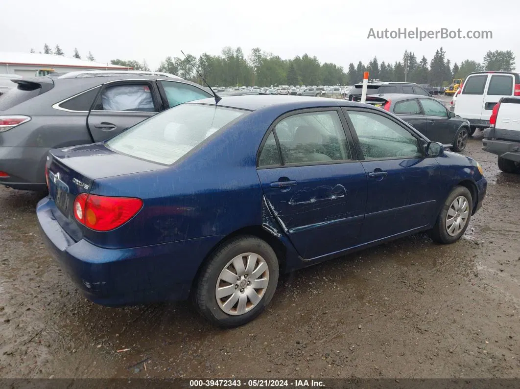 2003 Toyota Corolla Le Blue vin: 1NXBR32E03Z019469