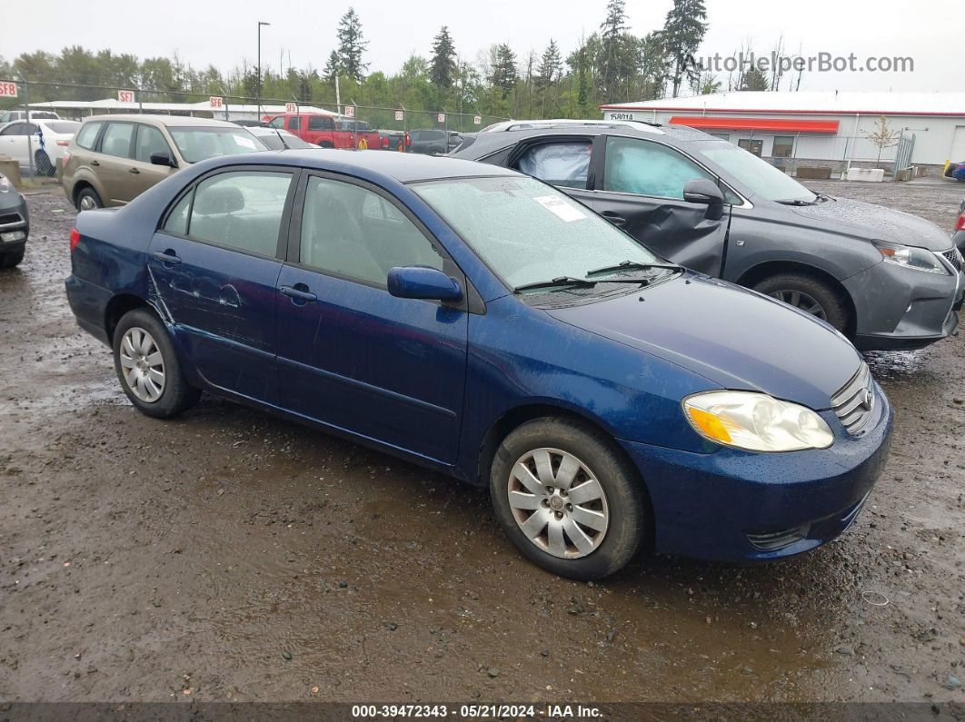 2003 Toyota Corolla Le Blue vin: 1NXBR32E03Z019469