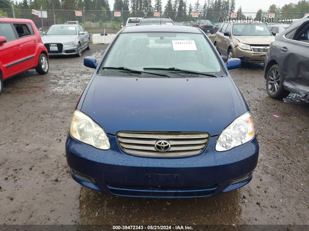 2003 Toyota Corolla Le Blue vin: 1NXBR32E03Z019469