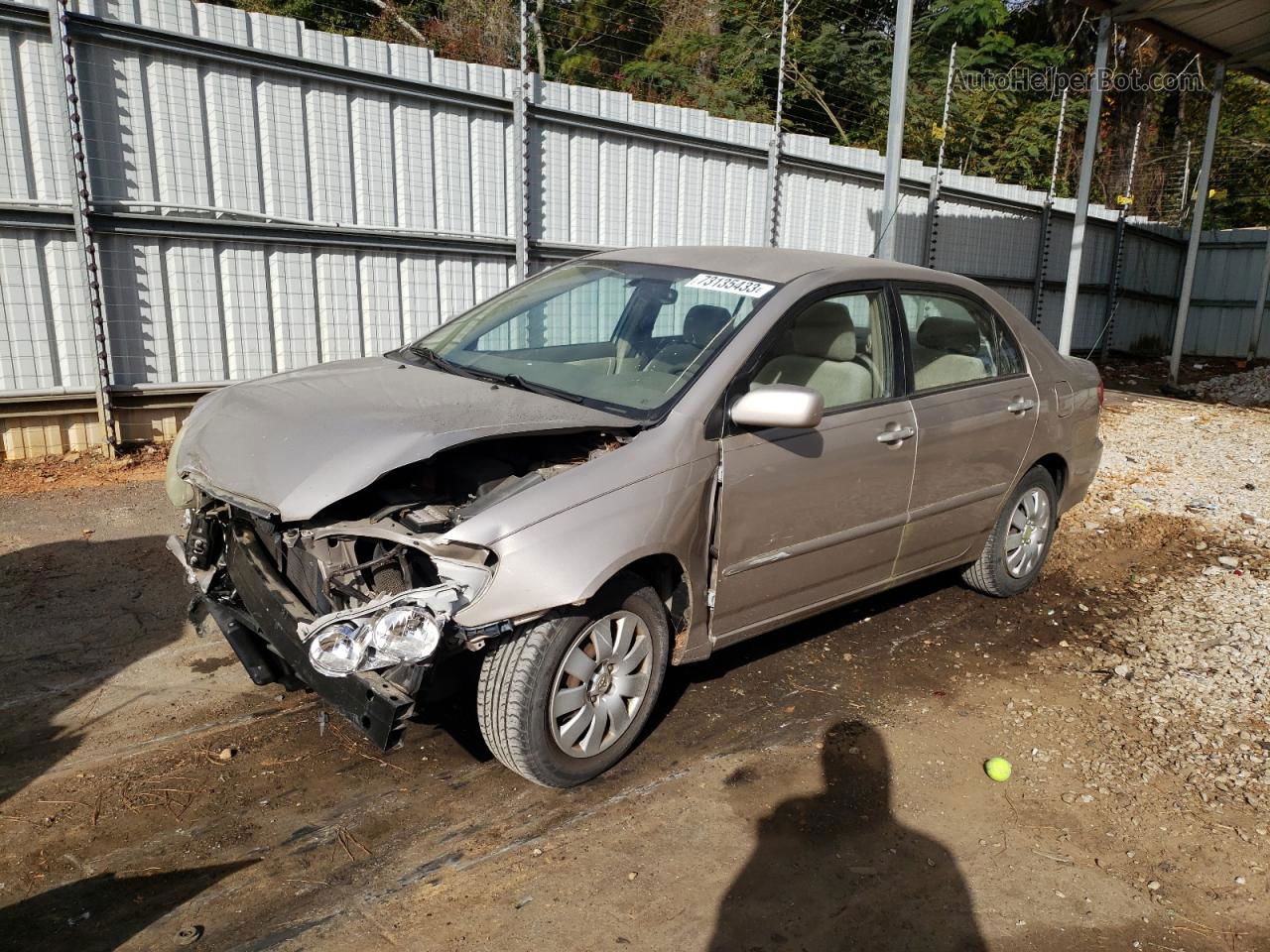 2003 Toyota Corolla Ce Золотой vin: 1NXBR32E03Z088257