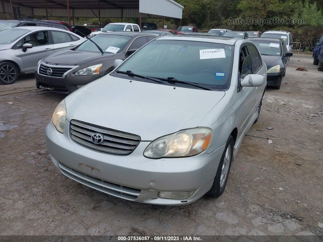 2003 Toyota Corolla Le Silver vin: 1NXBR32E03Z145461