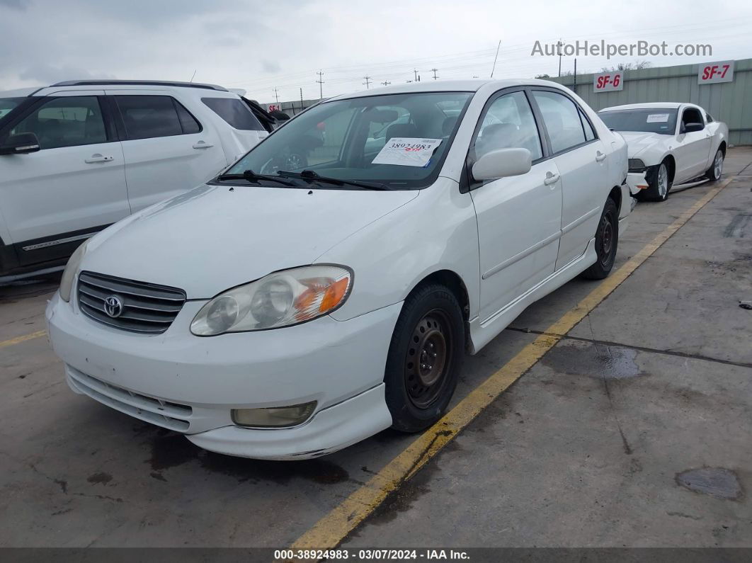 2004 Toyota Corolla S White vin: 1NXBR32E04Z207295