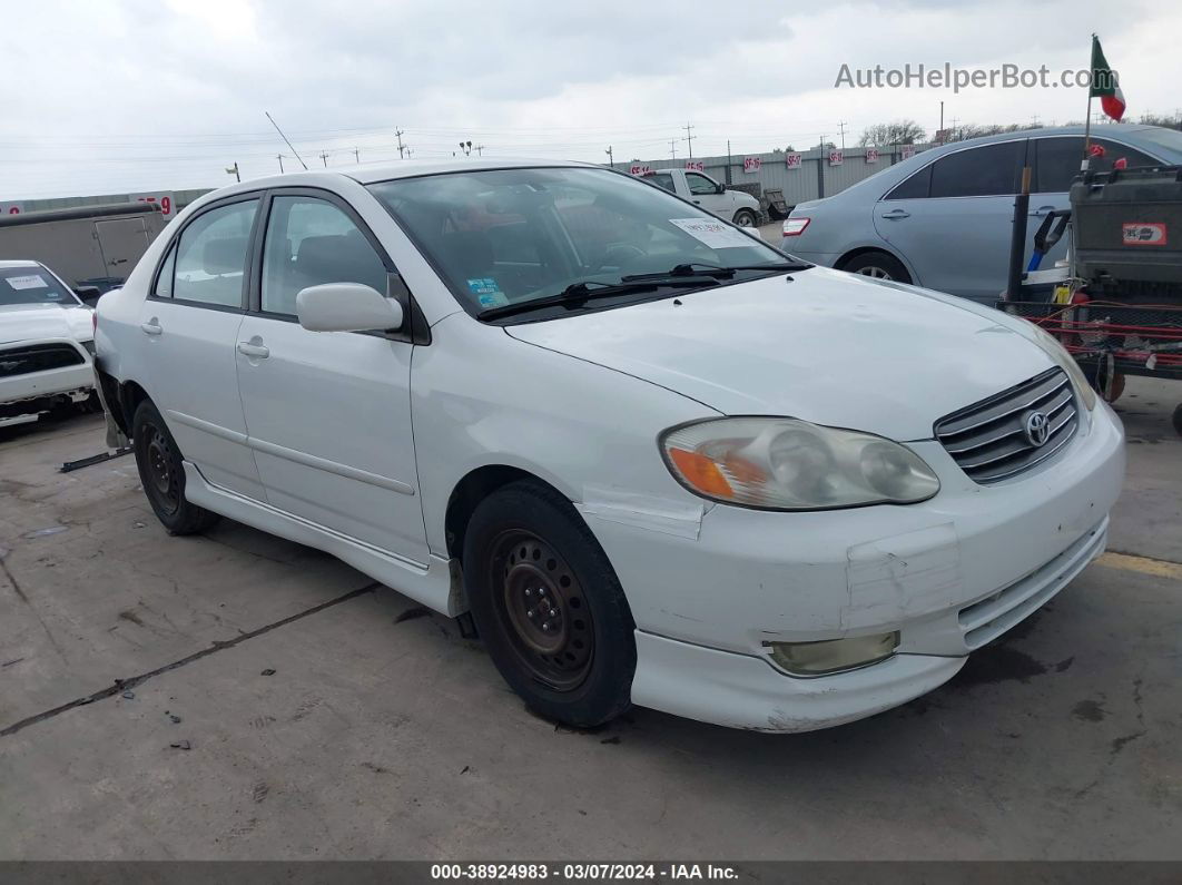 2004 Toyota Corolla S White vin: 1NXBR32E04Z207295