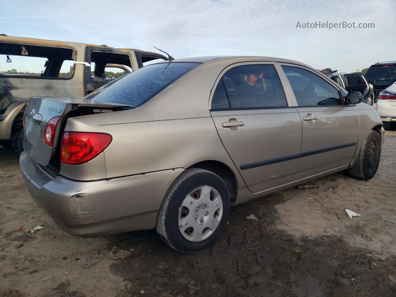 2004 Toyota Corolla Ce Желто-коричневый vin: 1NXBR32E04Z220810