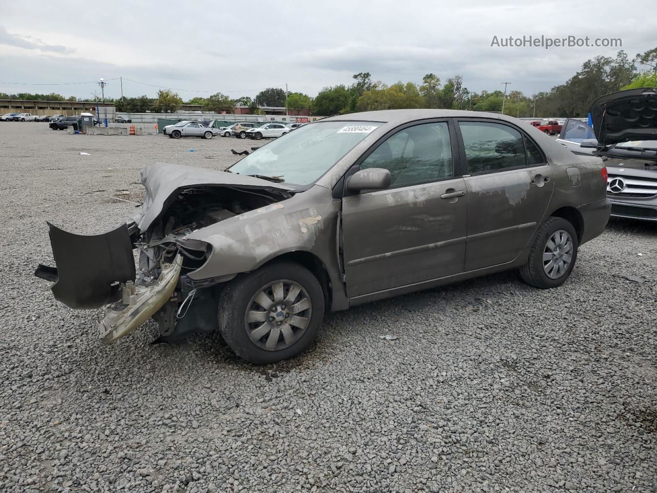 2004 Toyota Corolla Ce Brown vin: 1NXBR32E04Z228454