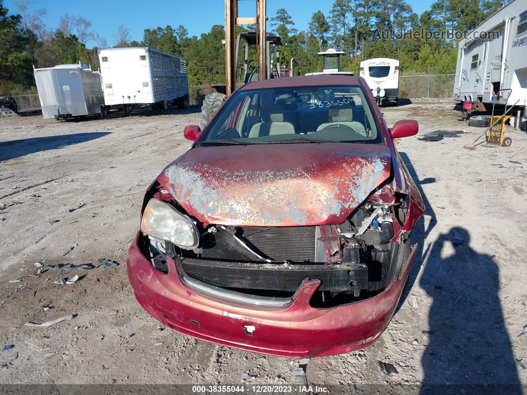 2004 Toyota Corolla Le Burgundy vin: 1NXBR32E04Z230947