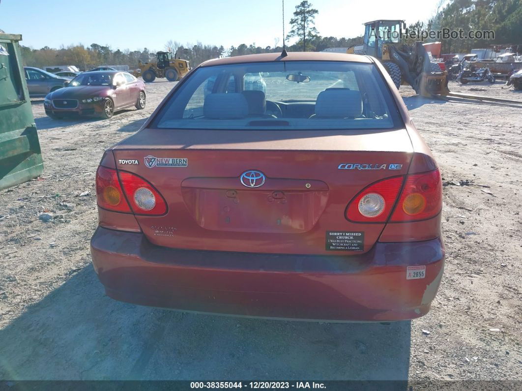 2004 Toyota Corolla Le Burgundy vin: 1NXBR32E04Z230947