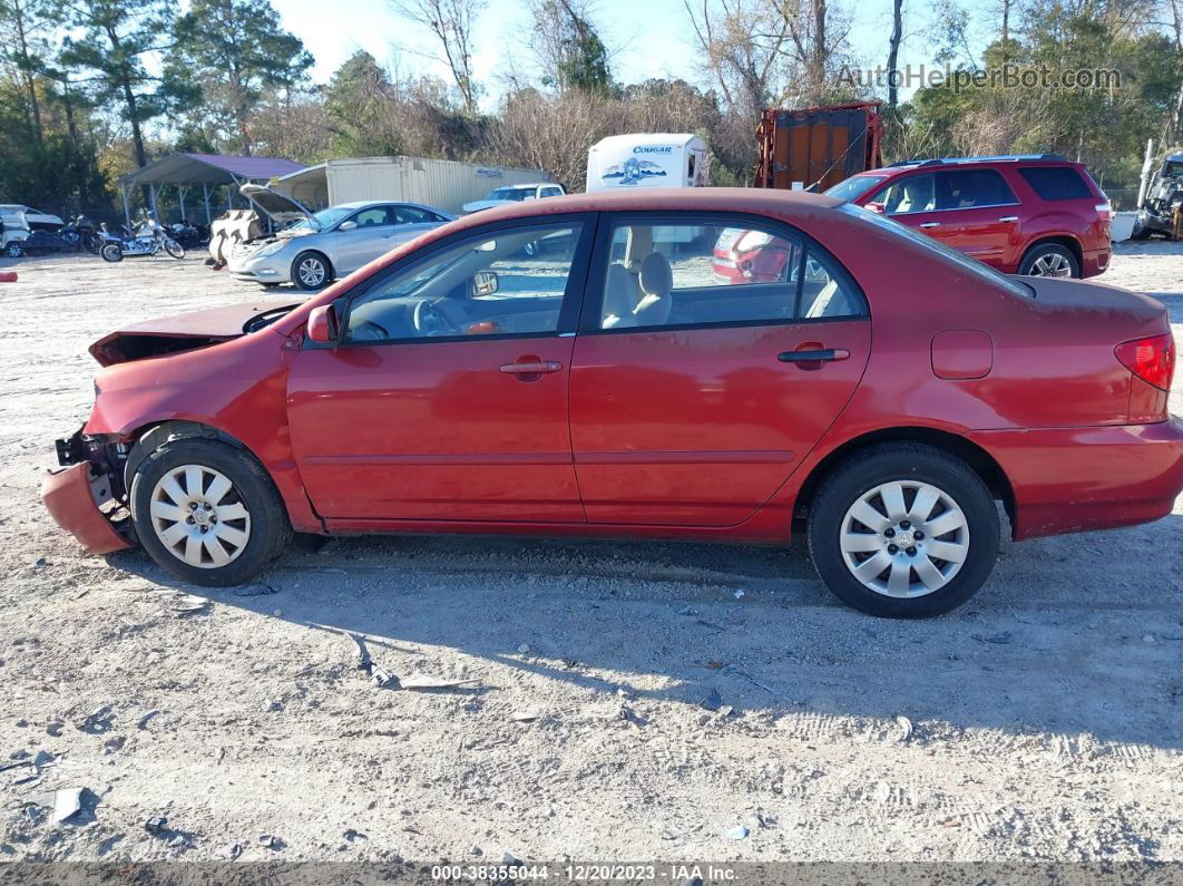 2004 Toyota Corolla Le Burgundy vin: 1NXBR32E04Z230947