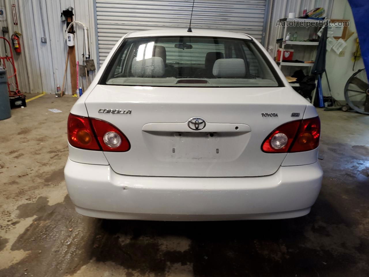 2004 Toyota Corolla Ce White vin: 1NXBR32E04Z284328