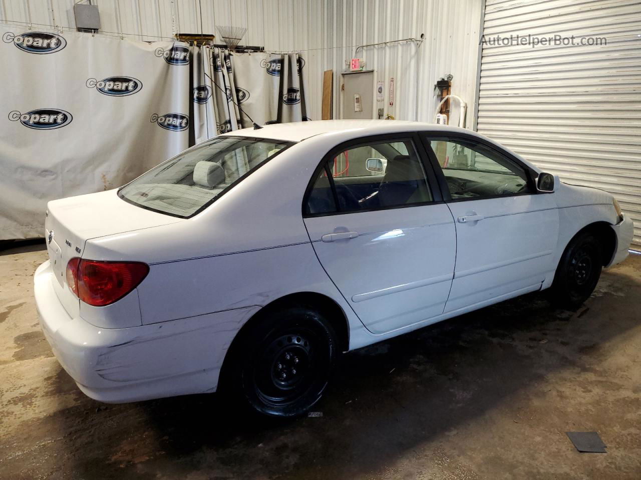 2004 Toyota Corolla Ce White vin: 1NXBR32E04Z284328