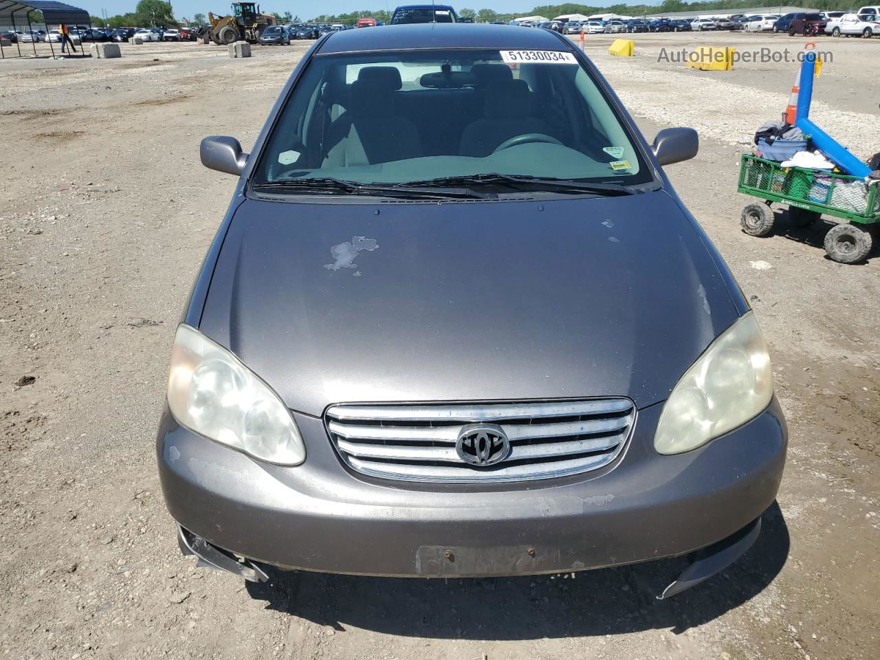 2004 Toyota Corolla Ce Gray vin: 1NXBR32E04Z292610