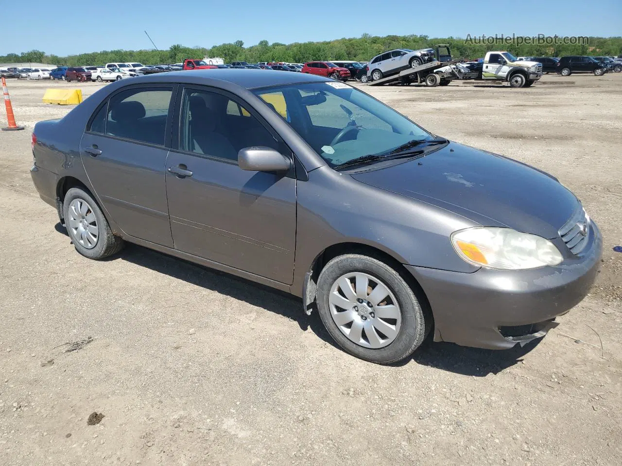 2004 Toyota Corolla Ce Gray vin: 1NXBR32E04Z292610