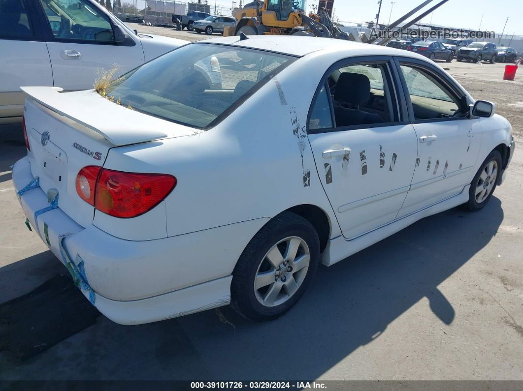 2004 Toyota Corolla S White vin: 1NXBR32E04Z298102