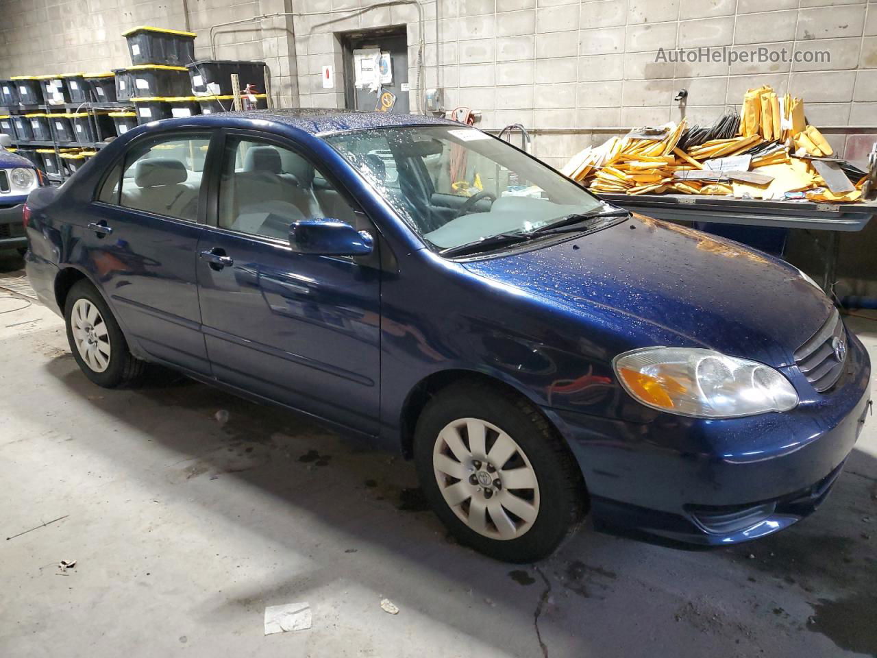 2004 Toyota Corolla Ce Blue vin: 1NXBR32E04Z314072