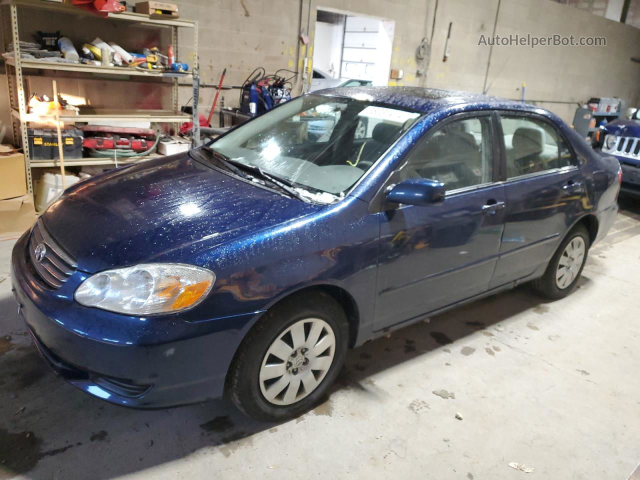 2004 Toyota Corolla Ce Blue vin: 1NXBR32E04Z314072