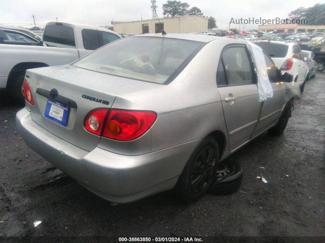 2004 Toyota Corolla Le Silver vin: 1NXBR32E04Z316968