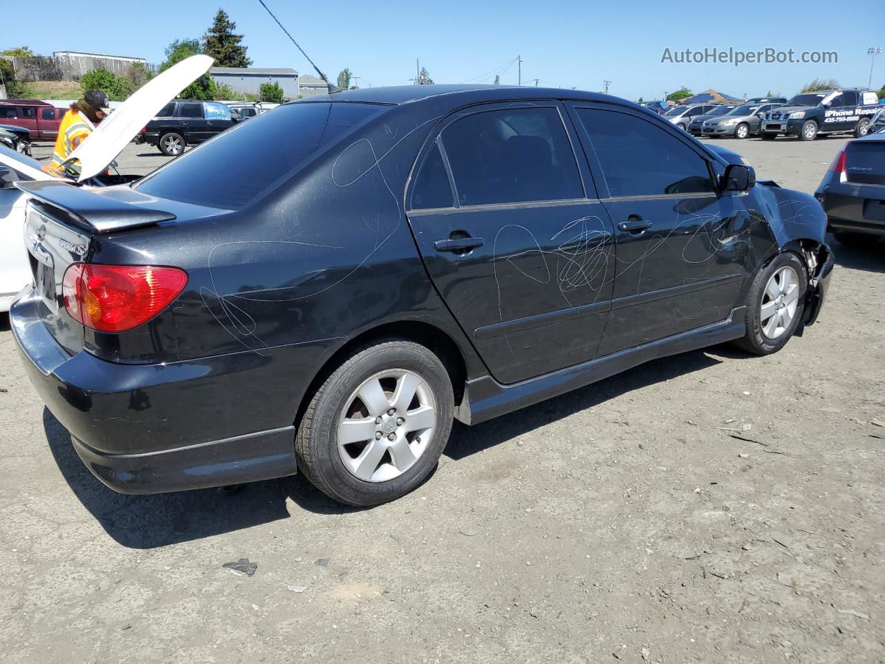 2004 Toyota Corolla Ce Black vin: 1NXBR32E04Z319210