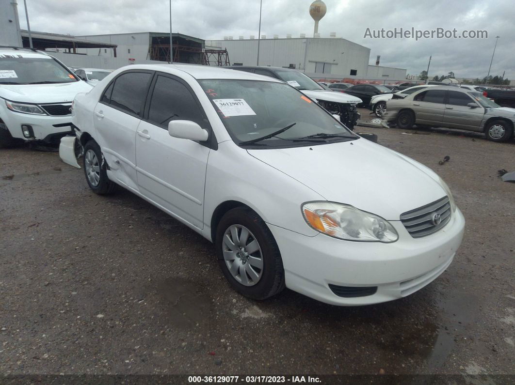 2004 Toyota Corolla Ce/s/le White vin: 1NXBR32E04Z322978