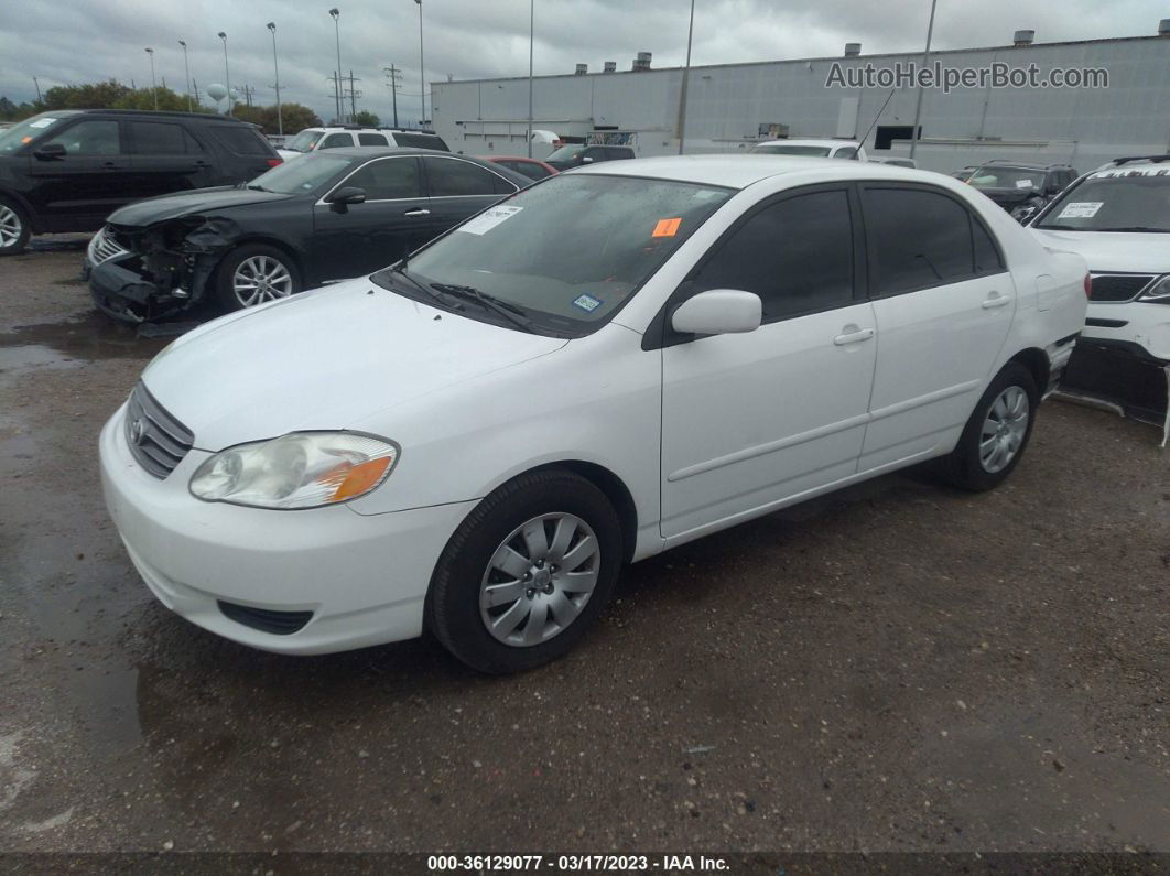 2004 Toyota Corolla Ce/s/le White vin: 1NXBR32E04Z322978