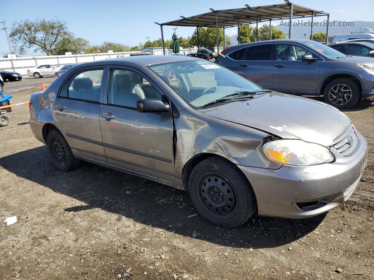 2004 Toyota Corolla Ce Silver vin: 1NXBR32E04Z324584