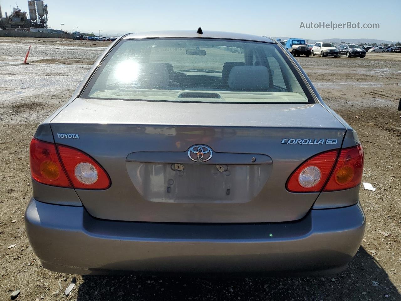 2004 Toyota Corolla Ce Silver vin: 1NXBR32E04Z324584