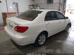 2004 Toyota Corolla Le White vin: 1NXBR32E04Z333687