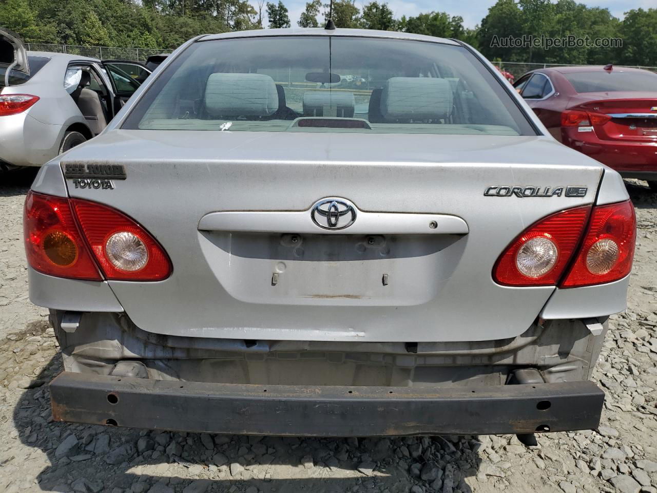 2005 Toyota Corolla Ce Silver vin: 1NXBR32E05Z372197