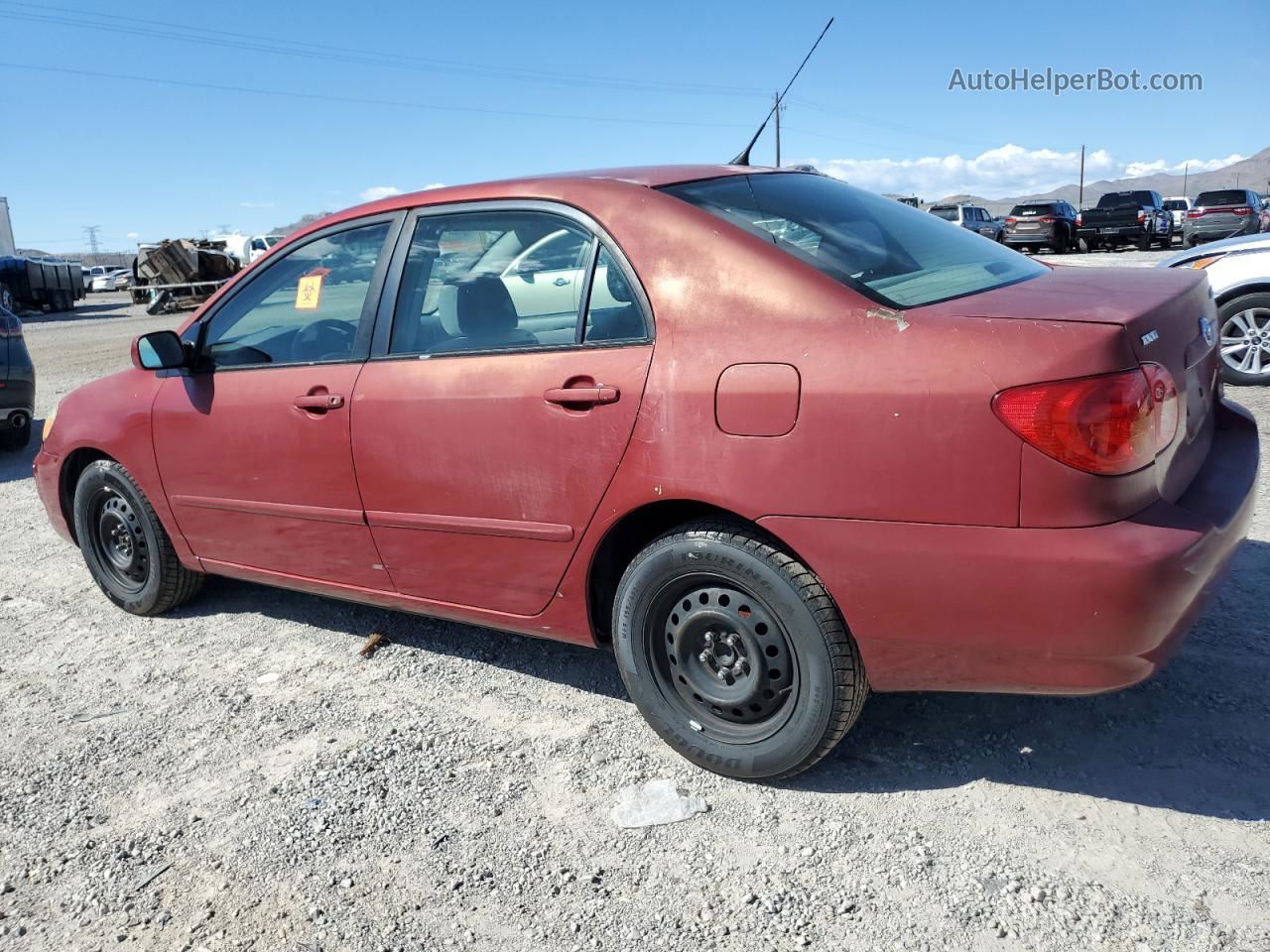 2005 Toyota Corolla Ce Red vin: 1NXBR32E05Z457301