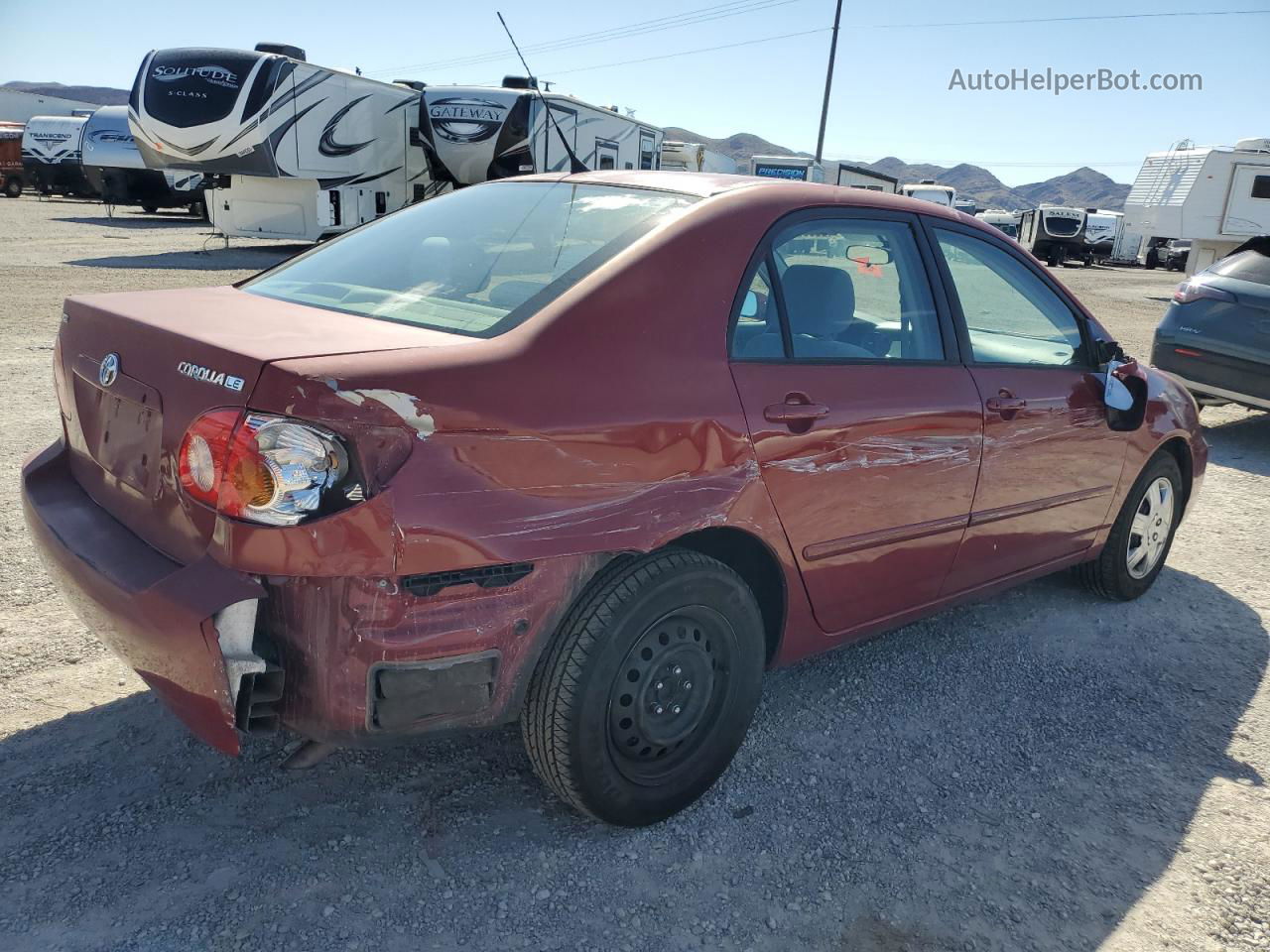 2005 Toyota Corolla Ce Red vin: 1NXBR32E05Z457301