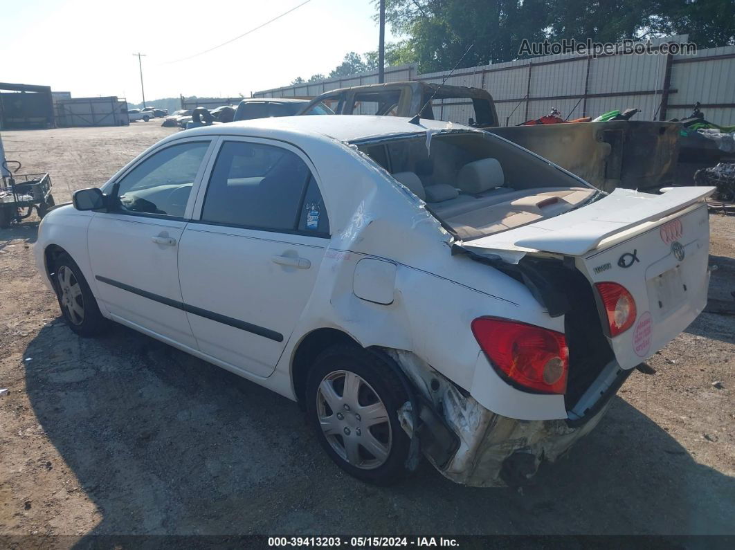 2005 Toyota Corolla Ce White vin: 1NXBR32E05Z500888