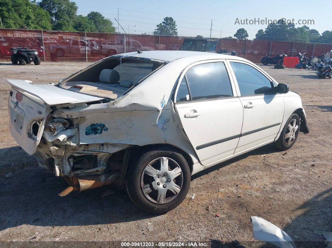 2005 Toyota Corolla Ce White vin: 1NXBR32E05Z500888