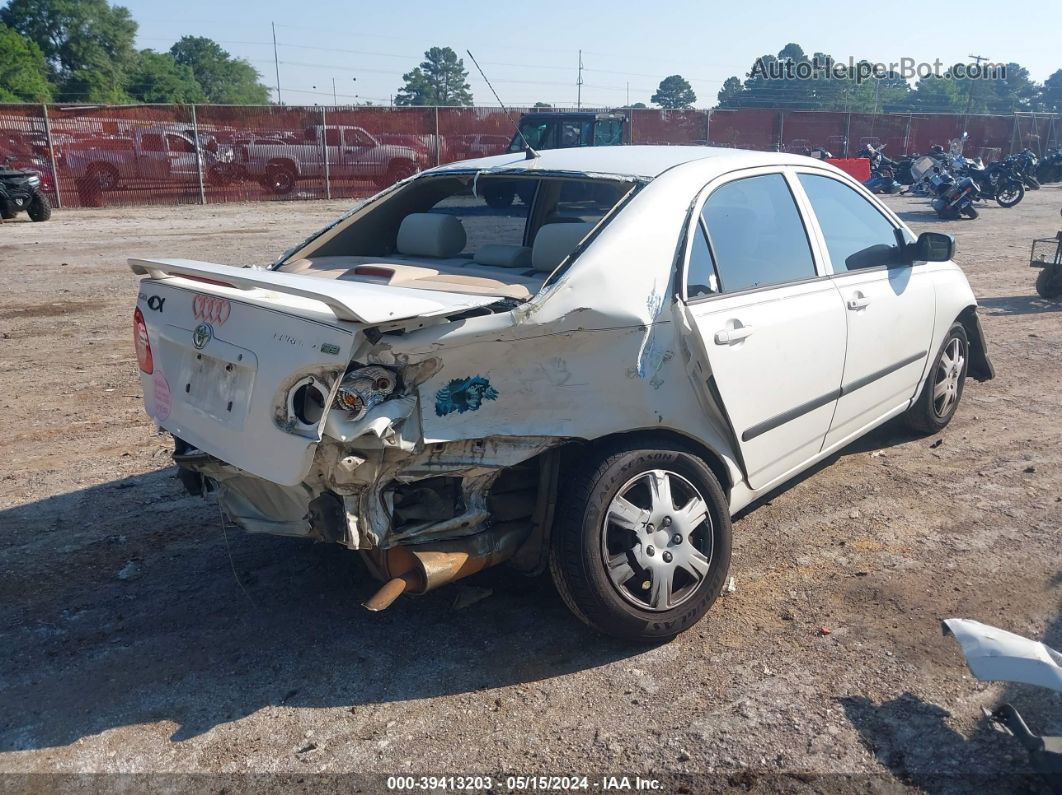 2005 Toyota Corolla Ce White vin: 1NXBR32E05Z500888