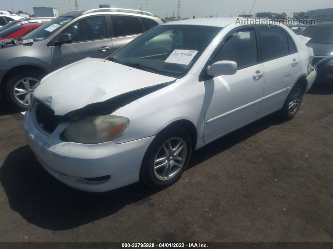 2005 Toyota Corolla Le White vin: 1NXBR32E05Z557799