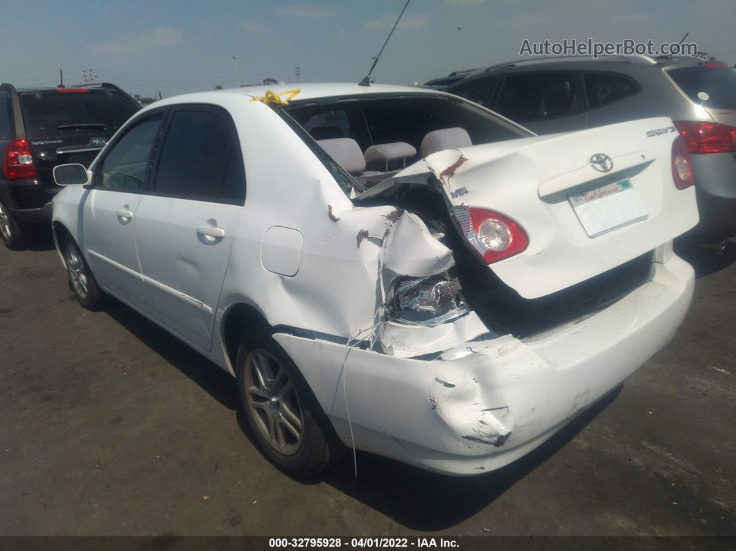 2005 Toyota Corolla Le White vin: 1NXBR32E05Z557799