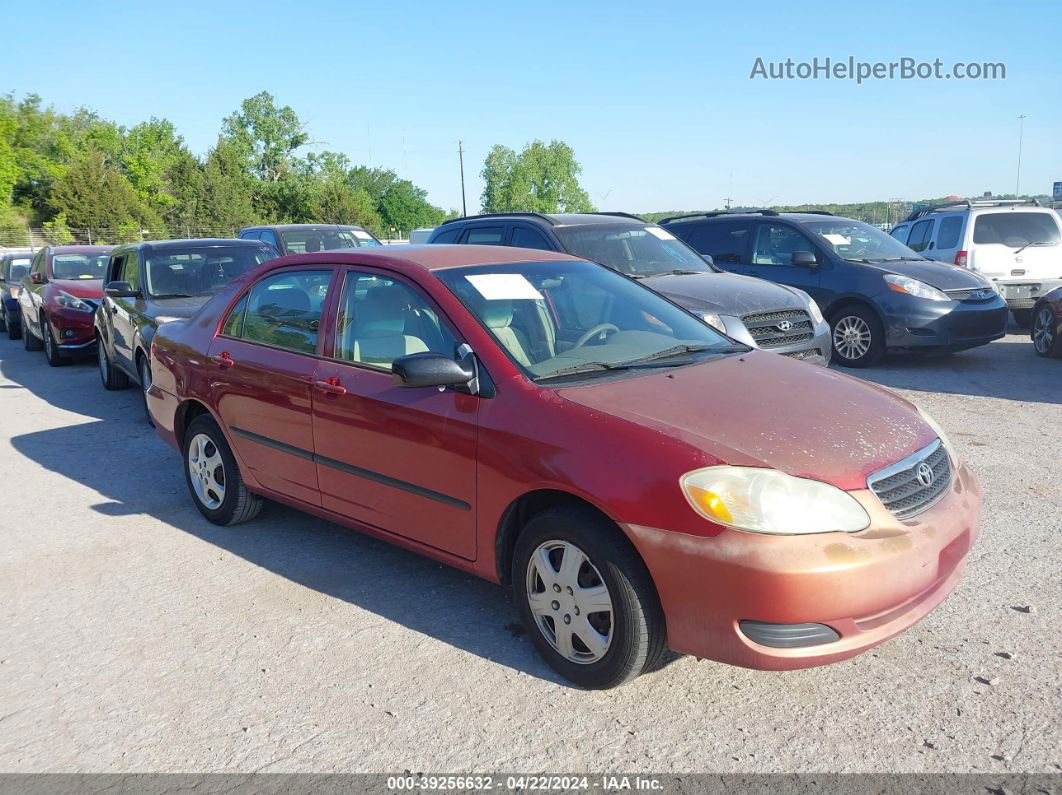 2005 Toyota Corolla Ce Red vin: 1NXBR32E05Z558905