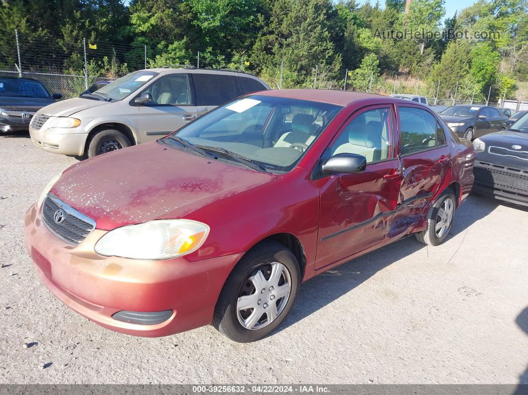 2005 Toyota Corolla Ce Red vin: 1NXBR32E05Z558905