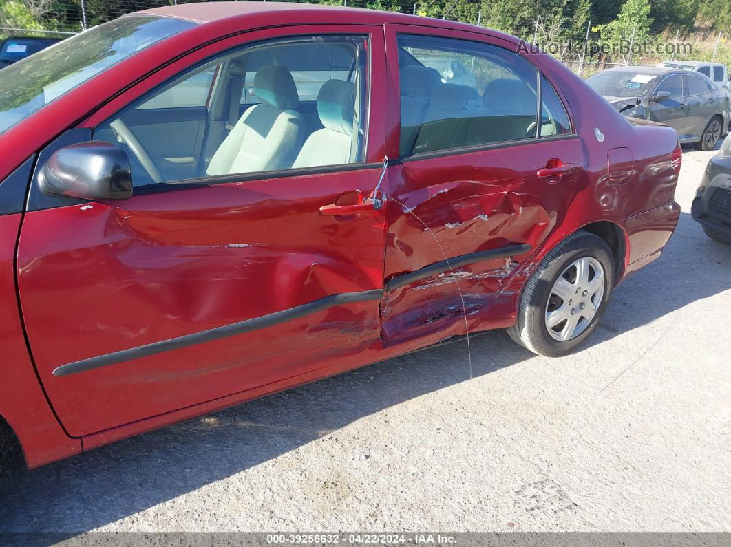 2005 Toyota Corolla Ce Red vin: 1NXBR32E05Z558905