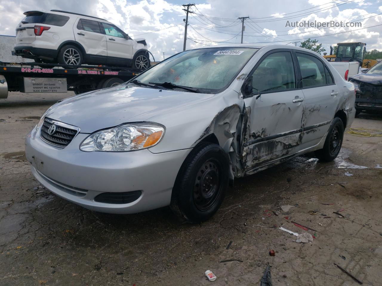 2008 Toyota Corolla Ce Silver vin: 1NXBR32E08Z970052