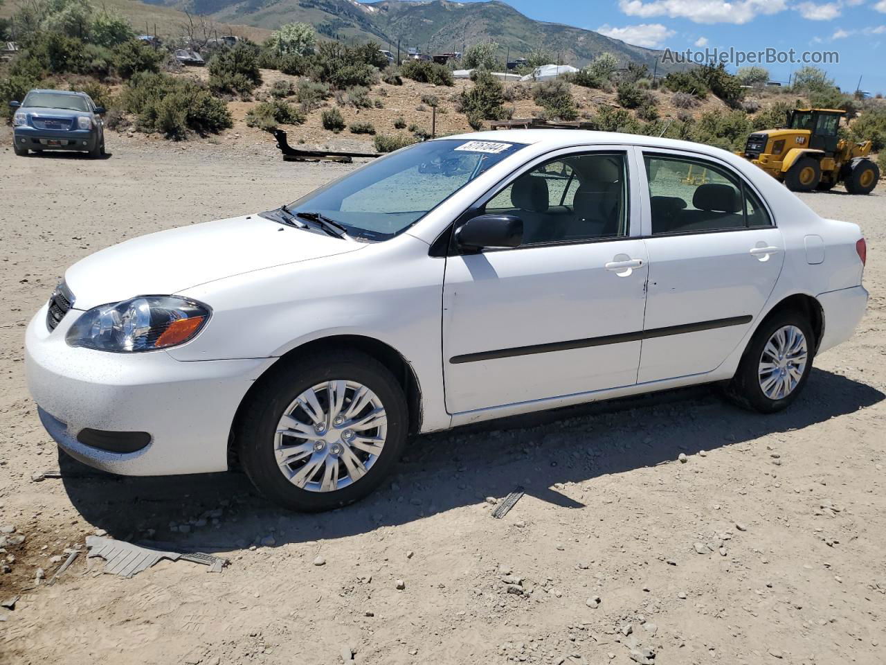 2008 Toyota Corolla Ce White vin: 1NXBR32E08Z997185