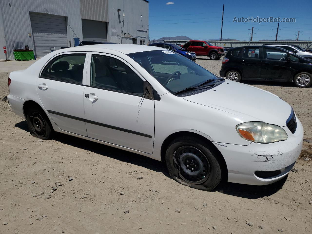 2008 Toyota Corolla Ce White vin: 1NXBR32E08Z997185