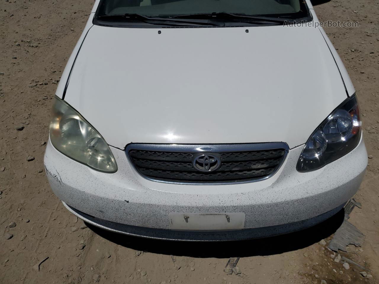 2008 Toyota Corolla Ce White vin: 1NXBR32E08Z997185