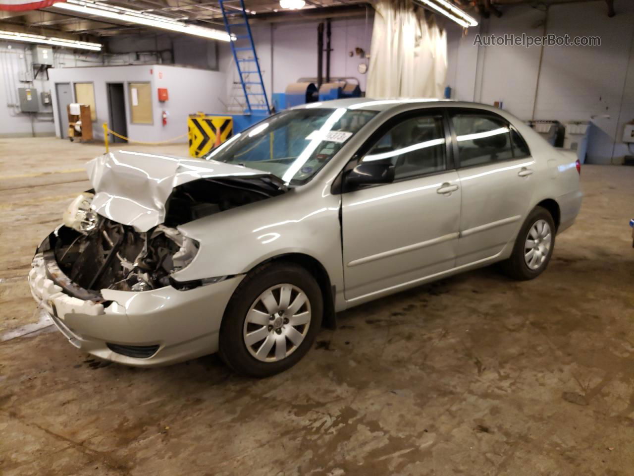 2003 Toyota Corolla Ce Silver vin: 1NXBR32E13Z009288