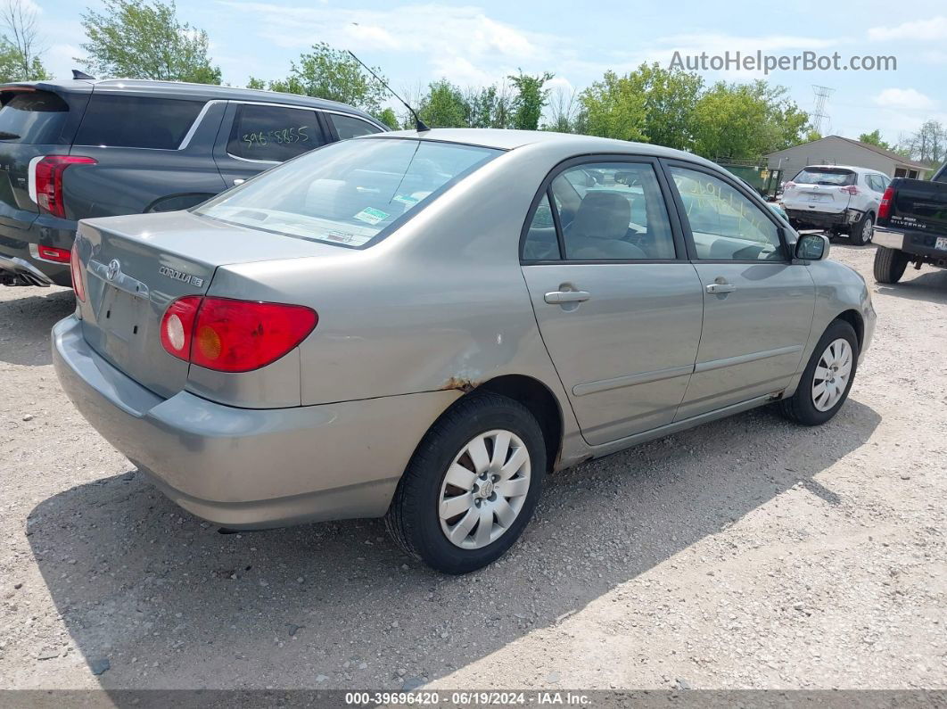 2003 Toyota Corolla Le Gray vin: 1NXBR32E13Z093614