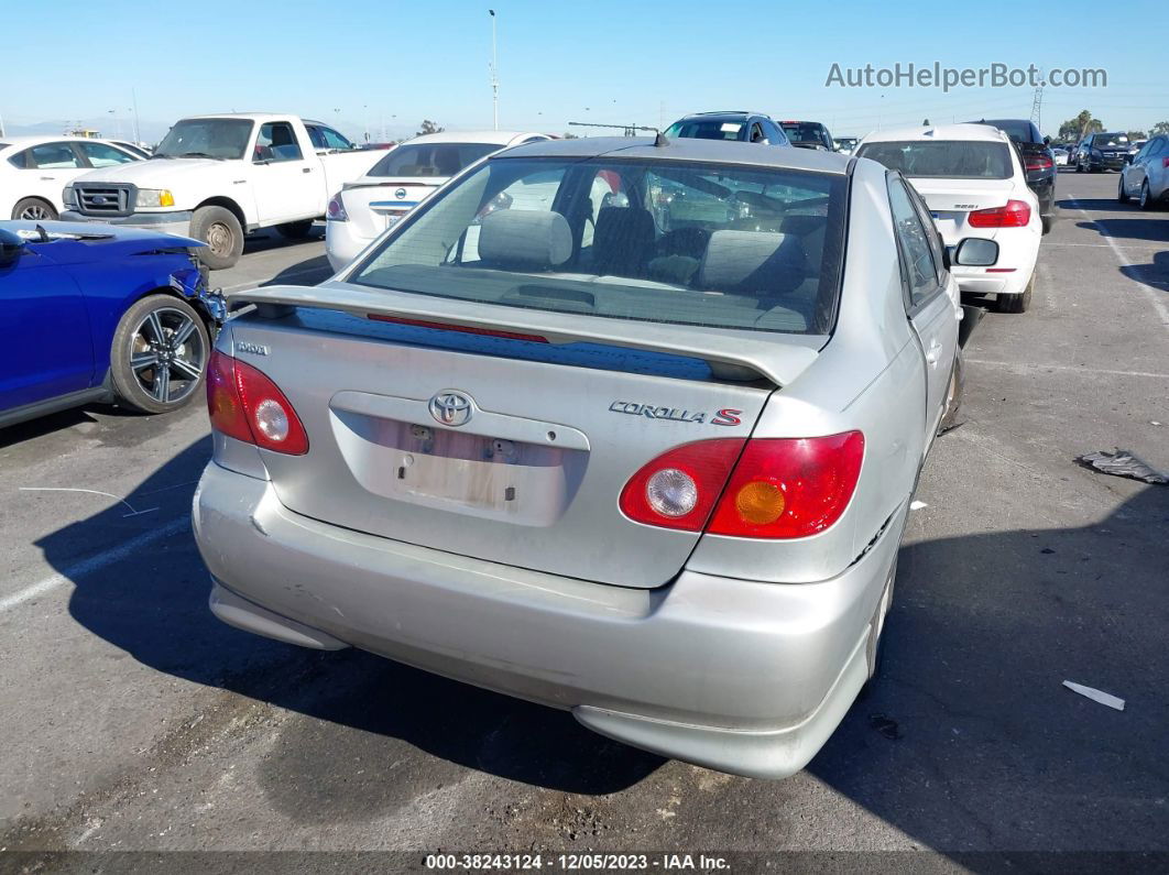 2003 Toyota Corolla S Silver vin: 1NXBR32E13Z099784