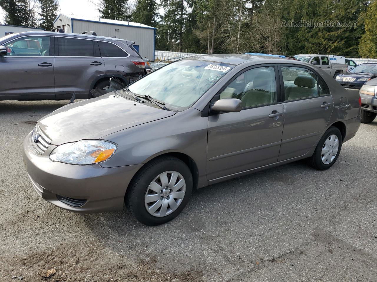 2003 Toyota Corolla Ce Желто-коричневый vin: 1NXBR32E13Z150586