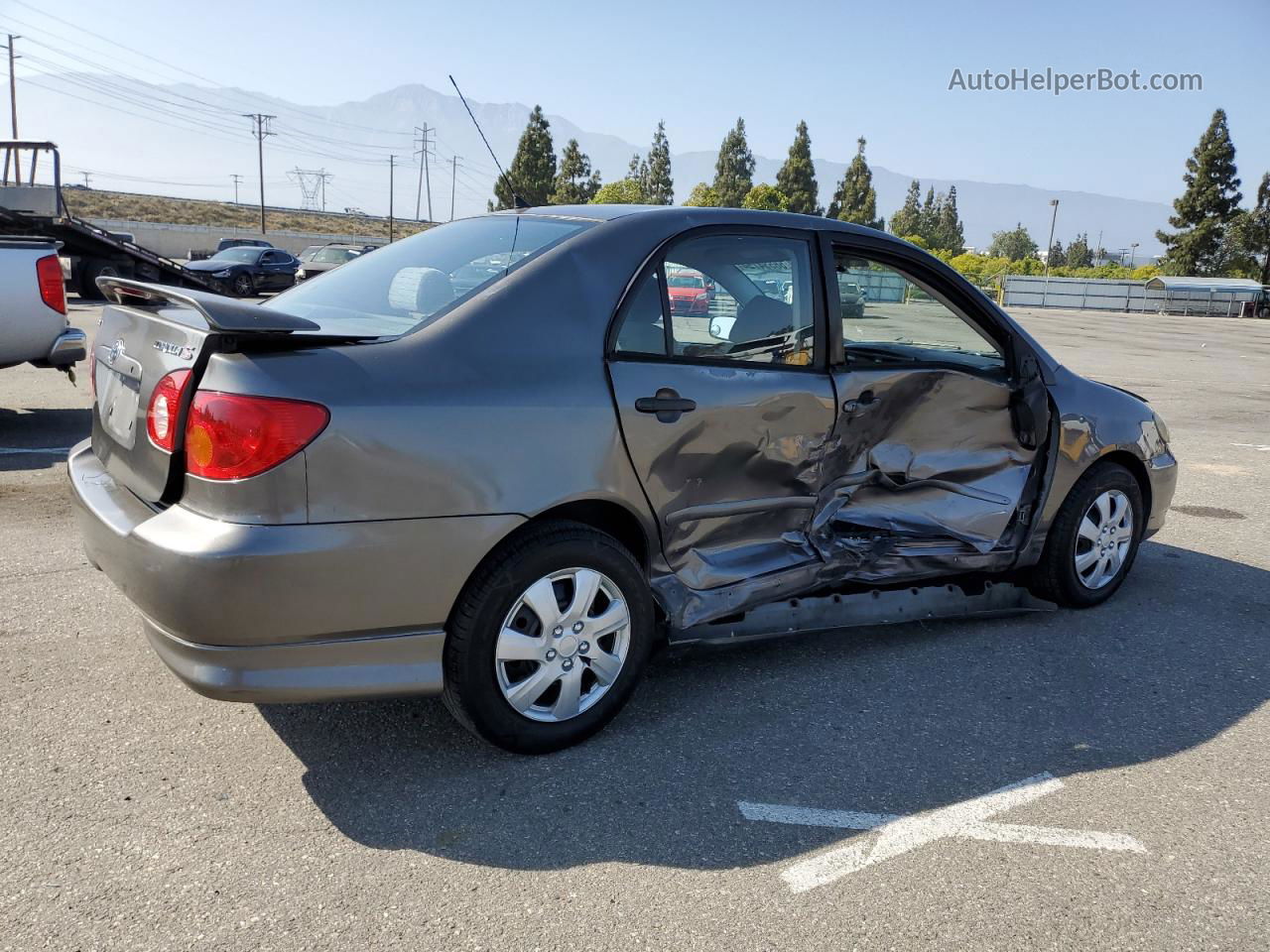 2004 Toyota Corolla Ce Gray vin: 1NXBR32E14Z192922