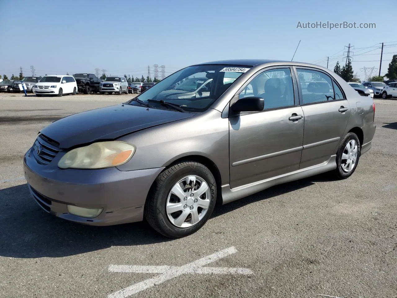 2004 Toyota Corolla Ce Gray vin: 1NXBR32E14Z192922